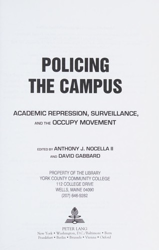 Cover of Policing the Campus