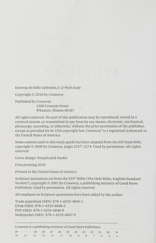 Cover of Ephesians