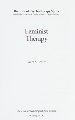 Cover of Feminist Therapy