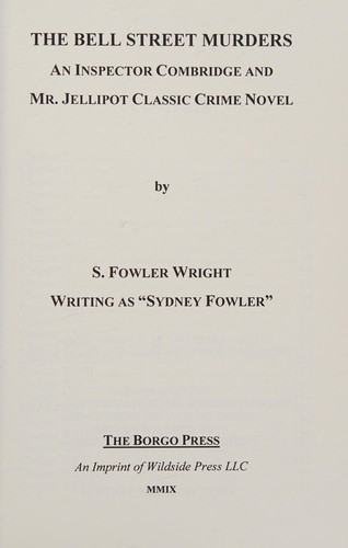 Cover of Bell Street Murders