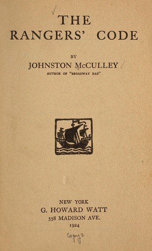 Cover of The rangers' code
