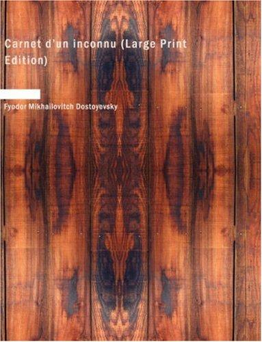 Cover of Carnet d'un inconnu