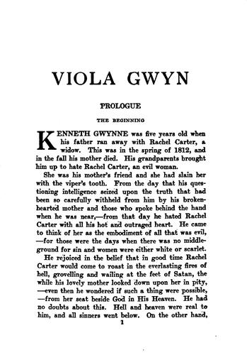 Cover of Viola Gwyn