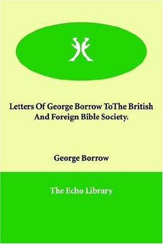 Cover of Letters of George Borrow to the British and Foreign Bible Society