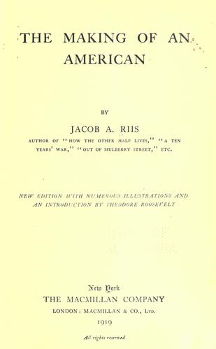 Cover of The making of an American