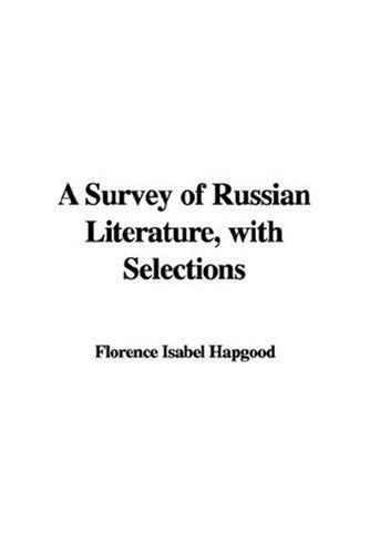 Cover of A Survey of Russian Literature, with Selections