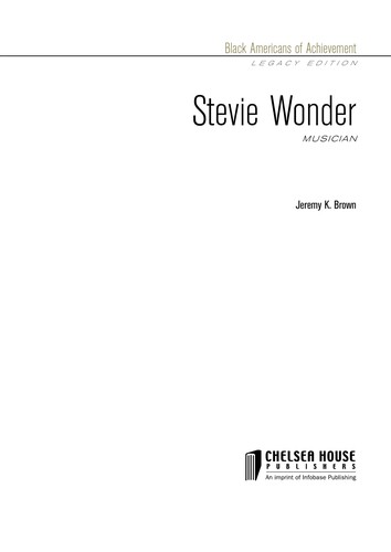 Cover of Stevie Wonder