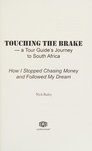 Cover of Touching the brake