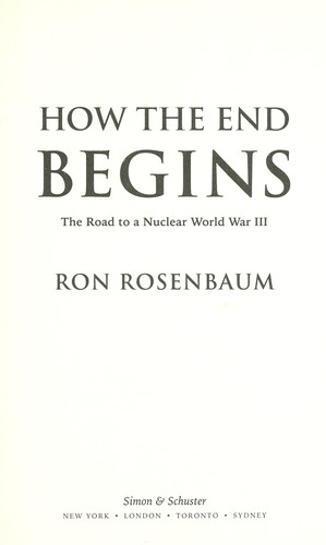 Cover of How the end begins