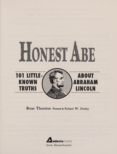 Cover of Honest Abe