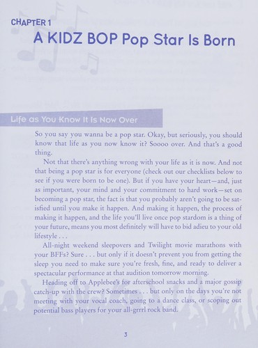 Cover of Kidz Bop be a pop star!