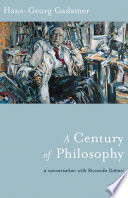 Cover of A Century of Philosophy