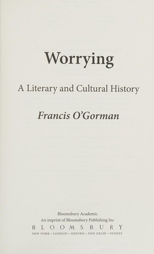 Cover of Worrying