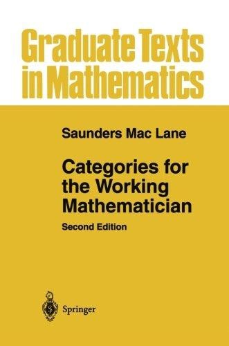 Cover of Categories for the working mathematician - 2. edición