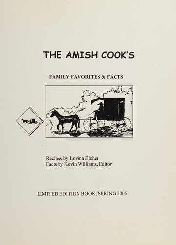 Cover of The Amish cook's family favorites & facts