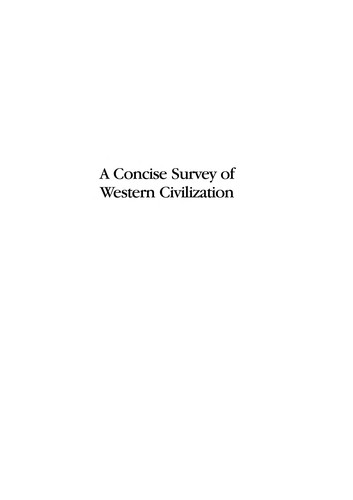 Cover of A concise survey of western civilization