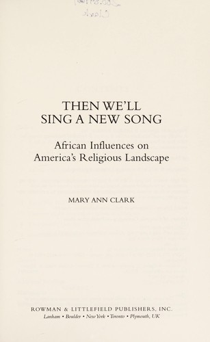 Cover of Then we'll sing a new song