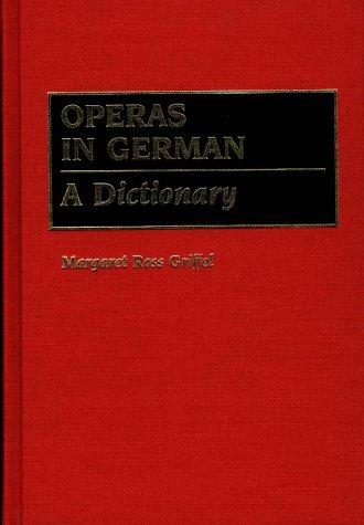Cover of Operas in German