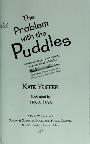 Cover of The problem with the Puddles