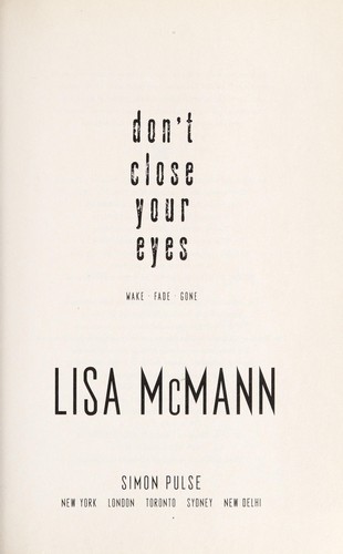 Cover of Don't close your eyes