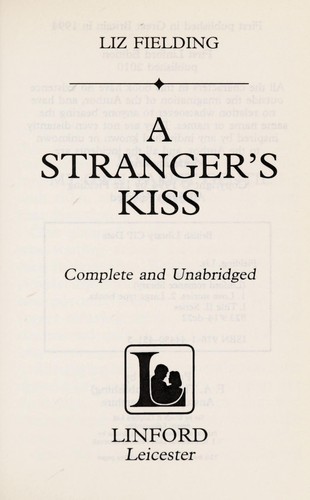 Cover of A Stranger's Kiss