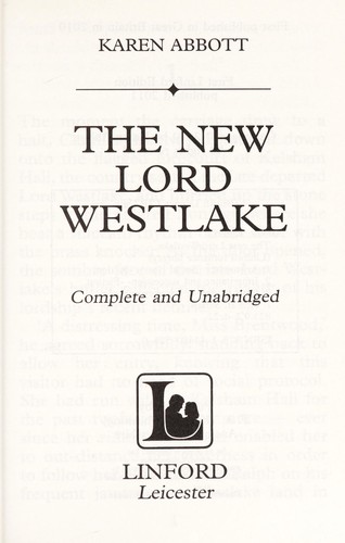 Cover of The new Lord Westlake