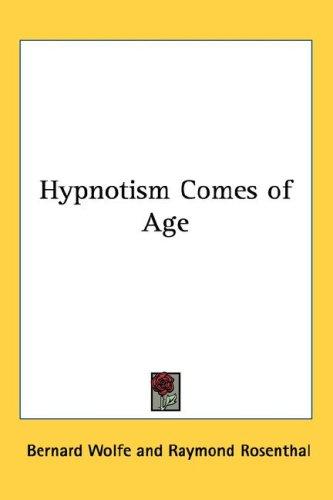 Cover of Hypnotism comes of age