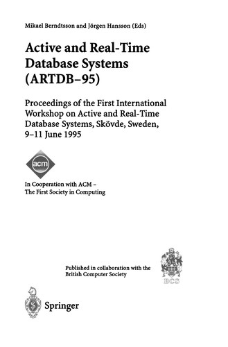Cover of Active and Real-Time Database Systems (ARTDB-95)