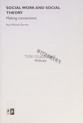 Cover of Social Work and Social Theory