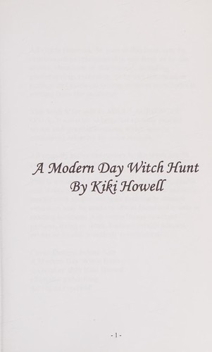 Cover of Modern Day Witch Hunt