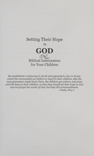 Cover of Setting Their Hope in GOD