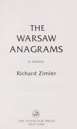 Cover of The Warsaw anagrams