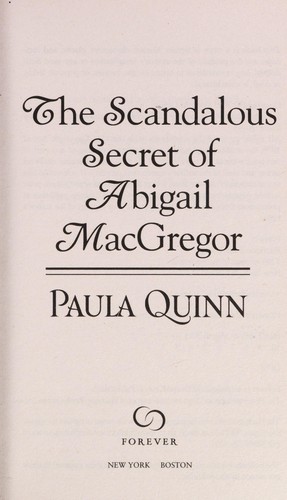 Cover of The scandalous secret of Abigail MacGregor