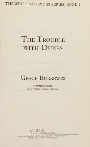 Cover of The trouble with dukes