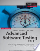 Cover of Advanced Software Testing - Vol. 3, 2nd Edition