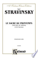 Cover of Le Sacre du Printemps (The Rite of Spring)