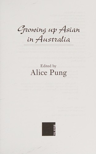 Cover of Growing up asian in Australia