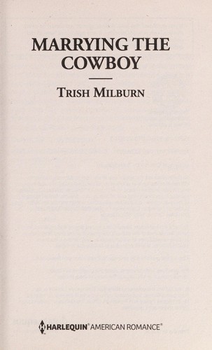 Cover of Marrying The Cowboy