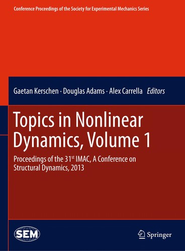 Cover of Topics in Nonlinear Dynamics, Volume 1