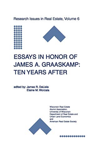 Cover of Essays in Honor of James A. Graaskamp