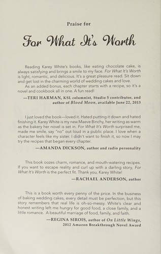 Cover of For what it's worth