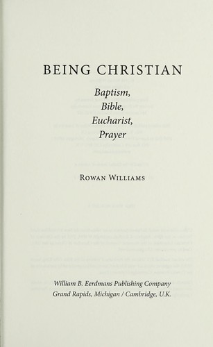 Cover of Being Christian