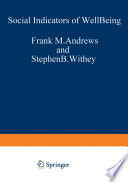 Cover of Social Indicators of Well-Being