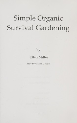 Cover of Simple Organic Survival Gardening