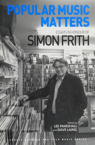 Cover of Popular music matters : essays in honour of Simon Frith