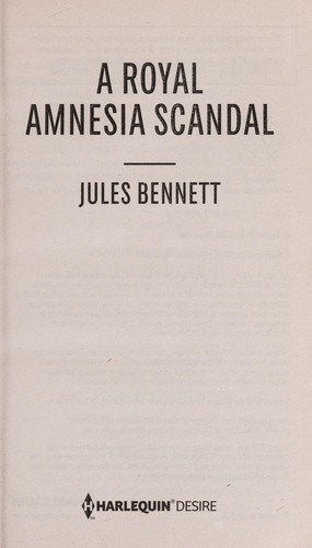 Cover of A royal amnesia scandal