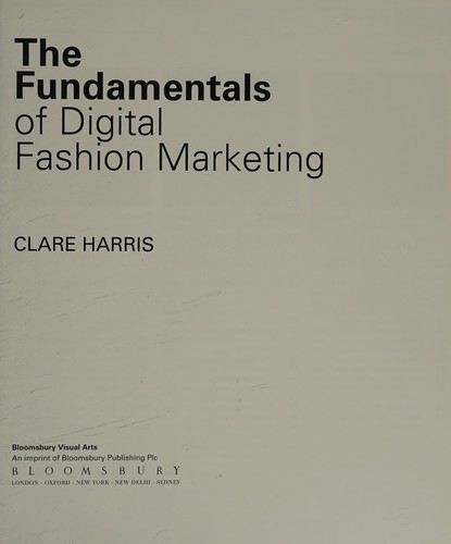 Cover of The fundamentals of digital fashion marketing