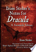 Cover of Bram Stoker’s Notes for Dracula