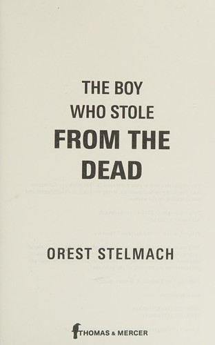 Cover of The boy who stole from the dead