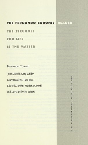 Cover of The Fernando Coronil reader